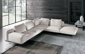 SOFT LEVI 1, Modular sofa covered in fabric
