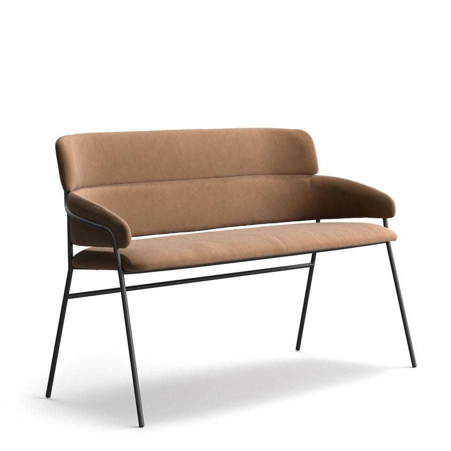 Strike SO, Fireproof padded two-seater sofa
