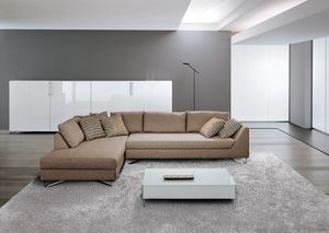 VERTICE, Corner sofa with peninsula