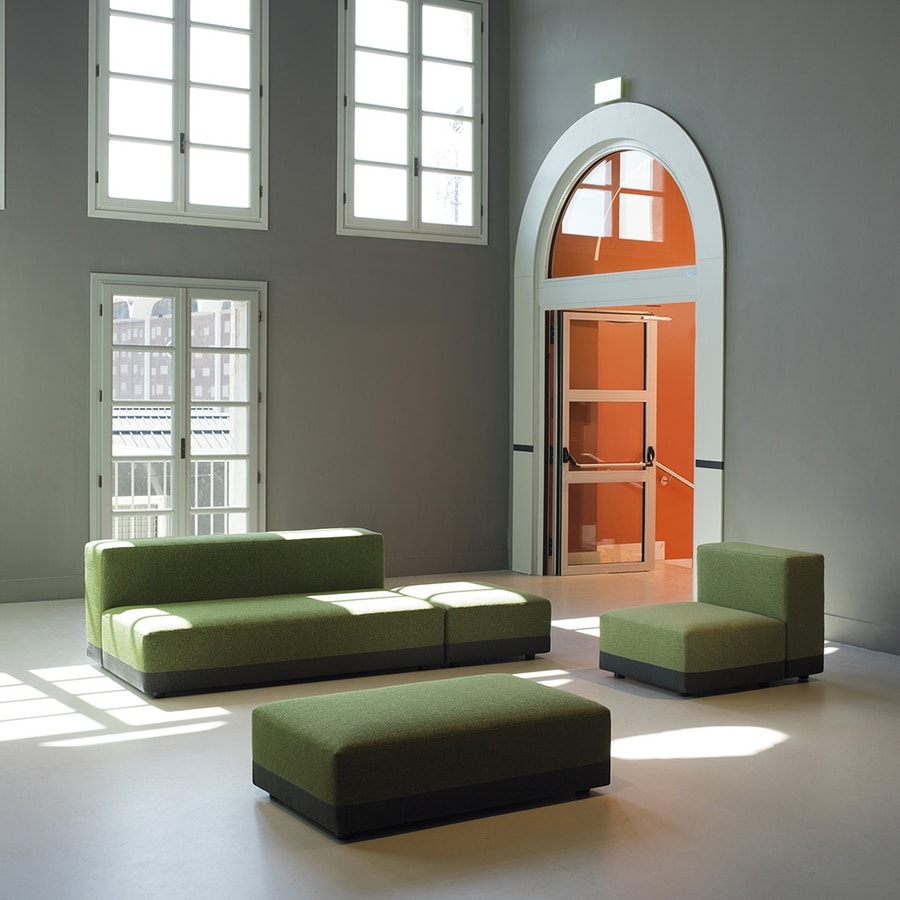 Volumi, Modular acoustic sofa with rigorous shapes