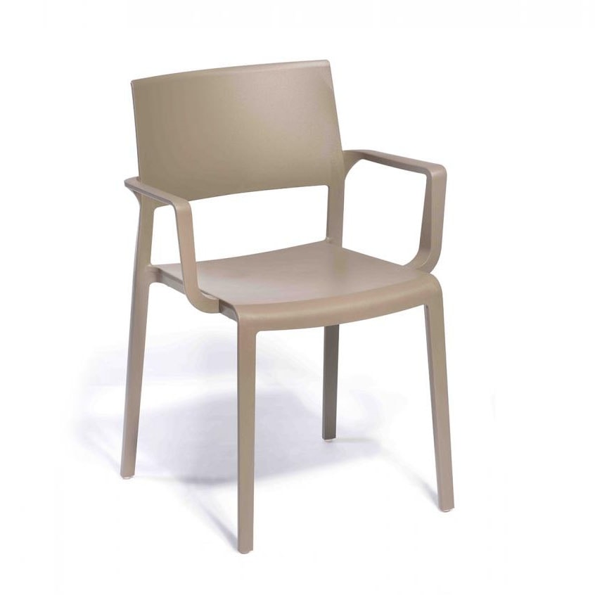 Lilibet B, Technopolymer chair with armrests
