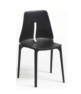 Oblong, Modern outdoor chair, in reinforced polypropylene