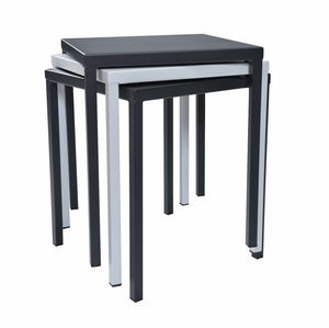 Art. 1808 Metal Quadro, Stackable metal table, for outdoor