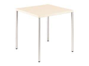 Table 72x72 cod. 06/I, Stackable square coffee table, for contract use