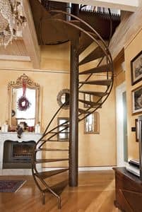 BC.05, Spiral staircase with sound-absorbing treads