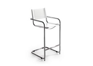 231 cuoio, Stool with cantilever base