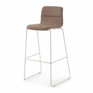 Bebo SL 65/78 UP, High stool in fabric, sled base
