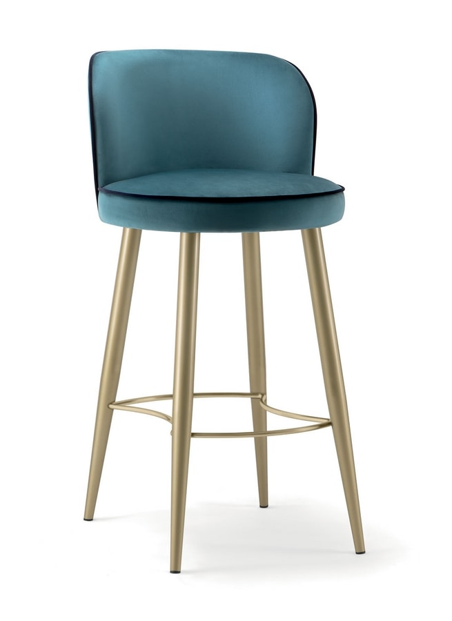 CANDY BAR STOOL 061 SGL, Elegant metal stool