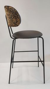 Dot SG, Metal stool, with padded round seat