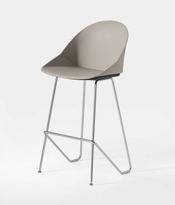 Kross Stool, Modern and versatile stool, with metal base