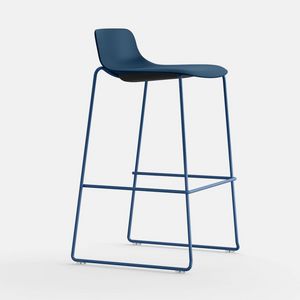 Nume TR S, Metal stool with polypropylene shell