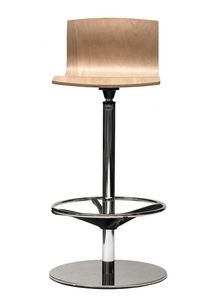 WEBWOOD 361 H, Swivel stool with automatic return
