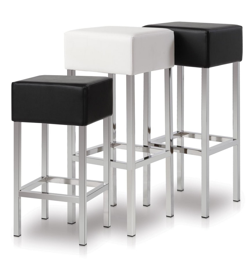 Cubo, Stool with square seat