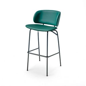 Giulia SGA, Modern metal stool, with padding