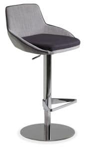 Baxi SG2, Padded stool in metal with footrest and round base