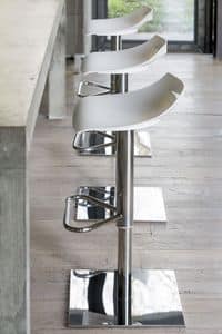 Ben 331, Modern stool with metal base