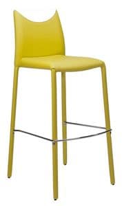 Bijou SGF, Modern stackable stool fully upholstered