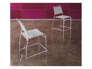 Bingo SG, Modern stackable barstools with tapered tube