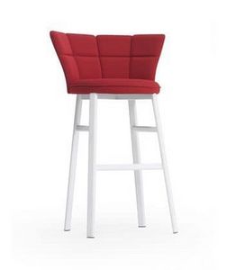 Sector ST, Modern stool for bar, oval tube, padded seat
