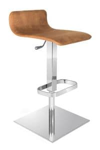 Silea sgabello, Adjustable height stool for bar