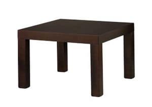 836, Coffee table, in beech, veneered, square legs