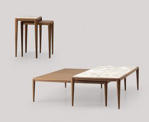 Ambrogio small tables, Wooden tables with minimal design