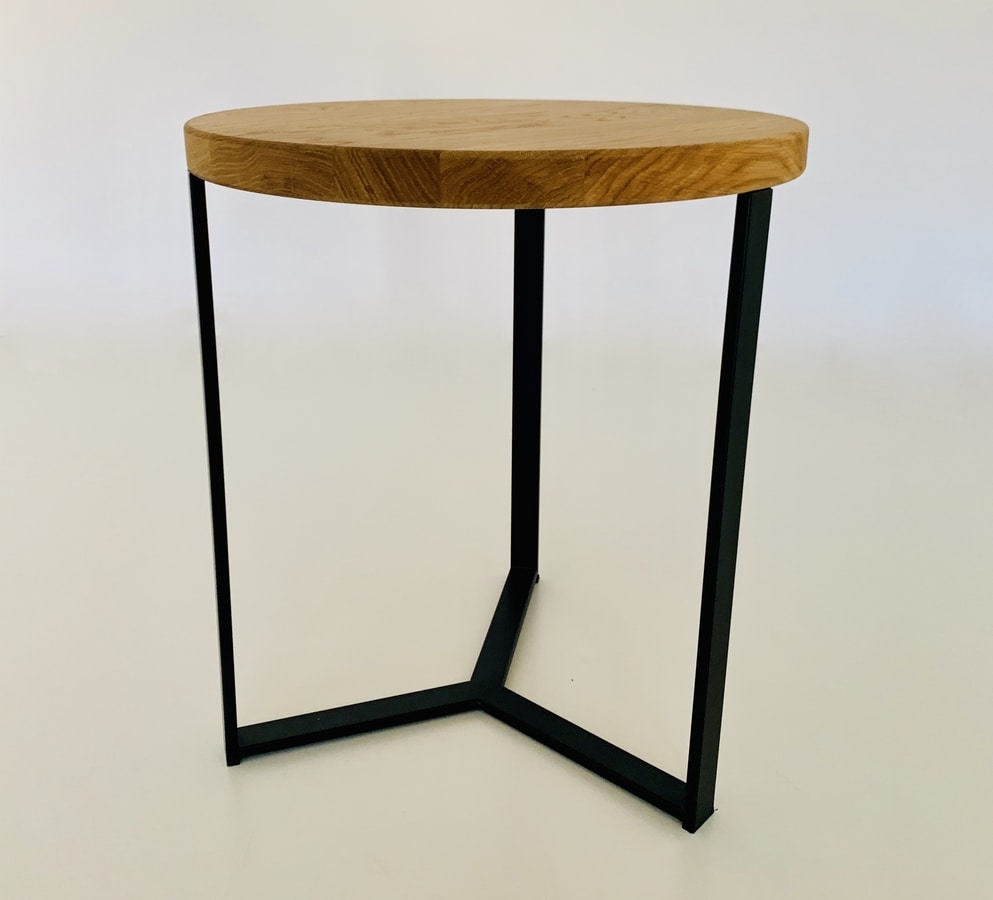 Art.Y, Round coffee table with metal structure