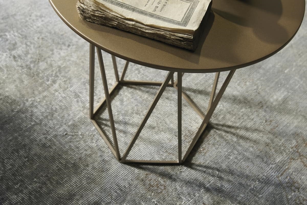 DIAMOND comp.01, Refined coffee table with hexagonal base