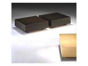 Domino, Coffee table, linear design, for hotel suites