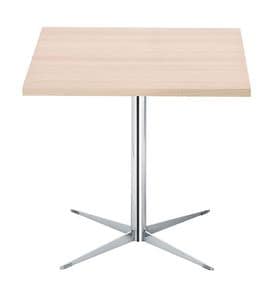Four, Square table with 4-star base, for Modern cafe