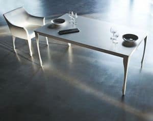 Vittorio, Linear tables with glass top Living room
