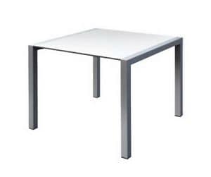 Space cod. 100, Sturdy aluminum table, for outdoor restaurant