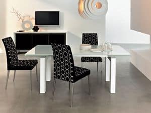 ART. 212/A LEATHER (EXTENDABLE) , Elegant extendable tables Dining room