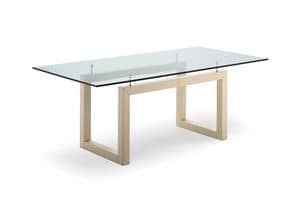 PARTY/C, Table with glass top, for restaurant and hotel