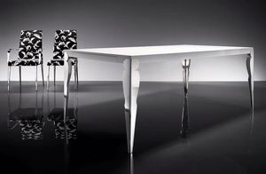 ART. 257/F HOLLYWOOD TABLE, Modern dining table, for living room