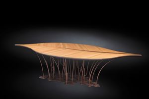 Leaf Fenice, Table with leaf-shaped top