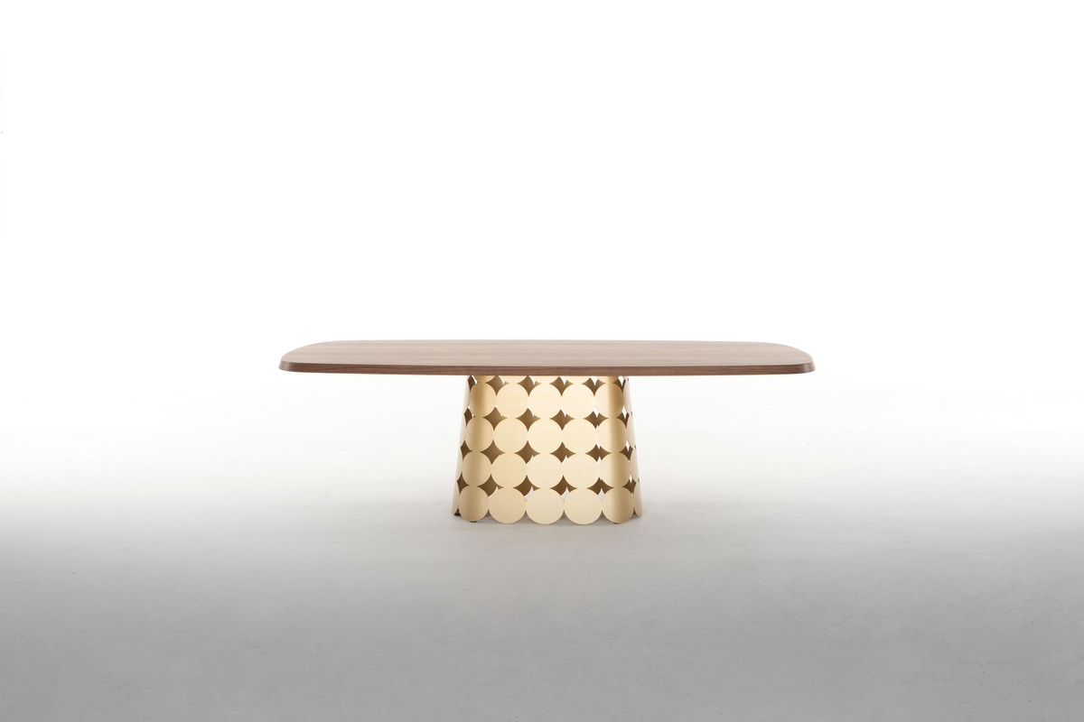 POIS, Fixed table, with wooden or ceramic top