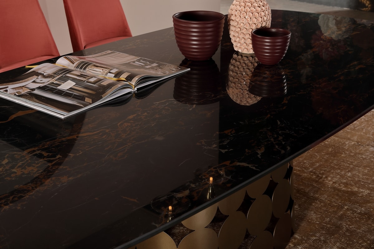 POIS, Fixed table, with wooden or ceramic top