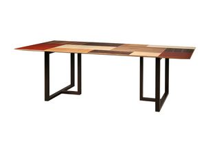 Campiello 5726, Table with top made up of various wood essences