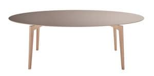 Fifty 7207, Oval table made of beech wood