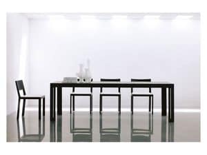 Miraggio, Extendable dining table, extensions under the top