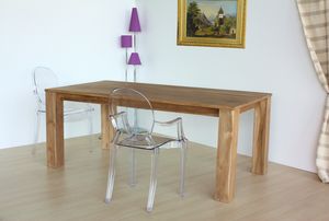 Table square, Rectangular table in natural teak wood