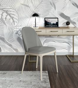 Art. 92141, Padded chair with wooden base