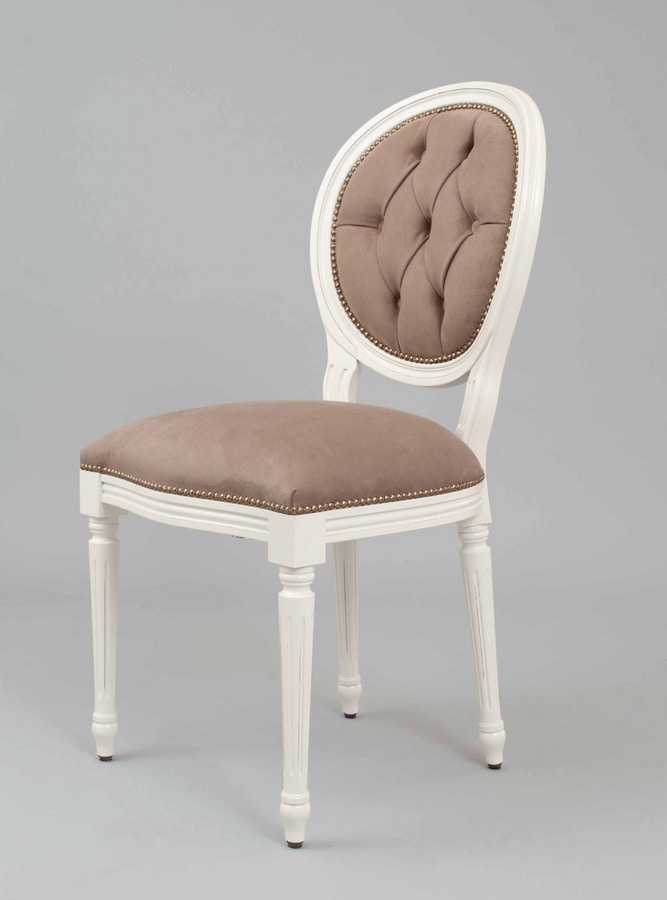 BS100S - Chair, Medallion chair with back
