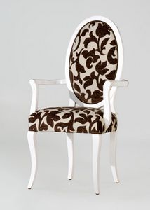 BS213A - Chair, Medallion chair with back