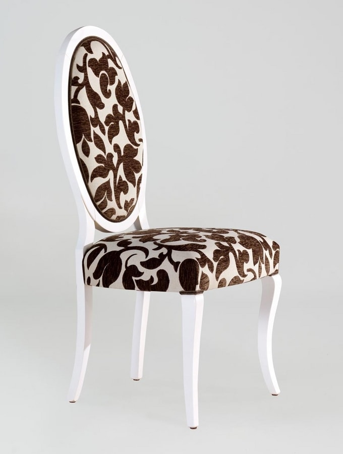 BS213S - Chair, Medallion chair with back