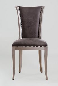 BS376S - Chair, Chair upholstered in eco-leather