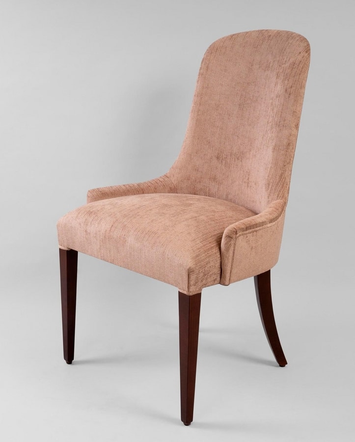 BS430S - Chair, Upholstered chair with high back