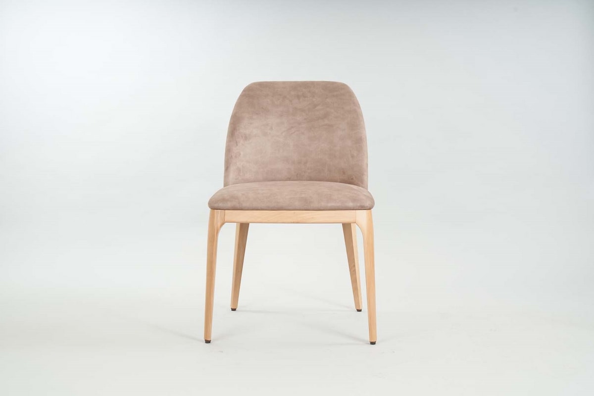BS462S – Chair, Wooden chair with a contemporary design