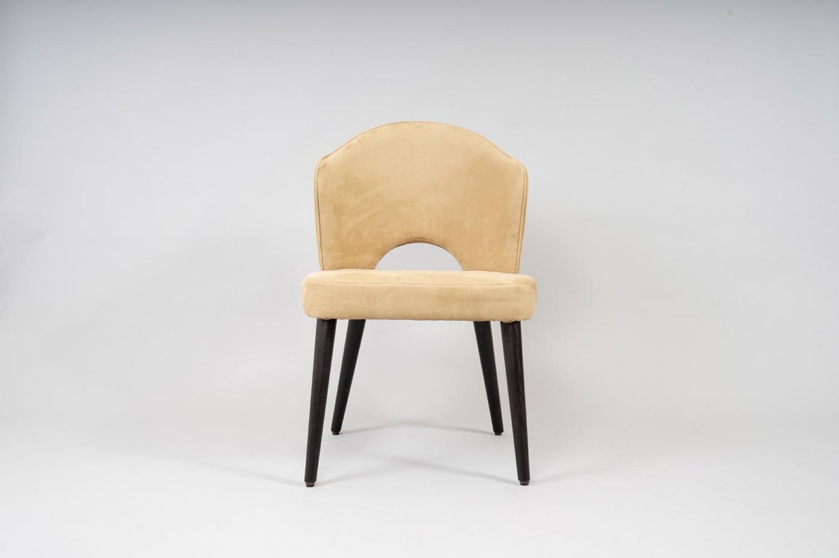 BS490S - Chair, Chair with eco nabuk upholstery